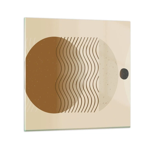 Tablou pe sticlă - Despre originea figurilor geometrice - 40x40 cm