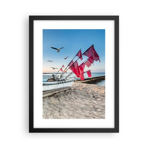 Poster în ramă neagră - O odihnă binemeritată - 30x40 cm