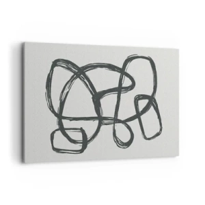 Tablou pe pânză - Abstracție în buclă - 120x80 cm