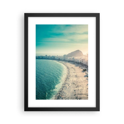 Poster în ramă neagră - Vacanță perpetuă în Rio - 30x40 cm