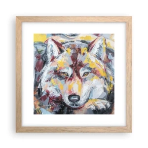 Poster în ramă de stejar deschis - Pace pentru cel drag - 30x30 cm