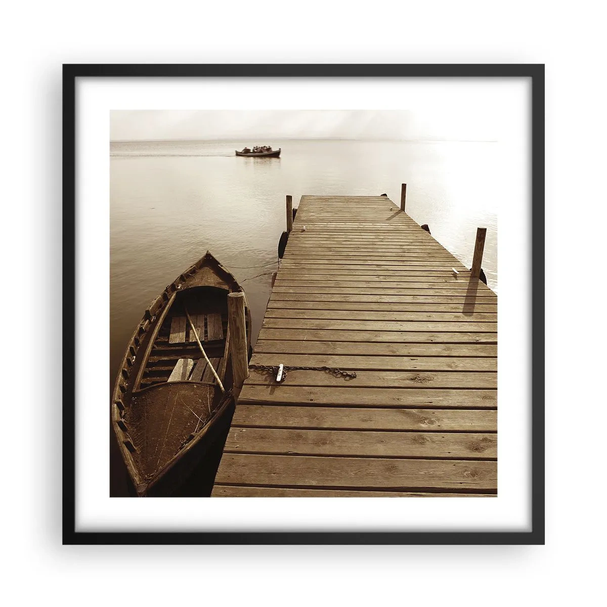 Poster în ramă neagră - Marea pace - 50x50 cm