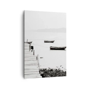 Tablou pe pânză - Peste apă liniștită și limpede - 70x100 cm