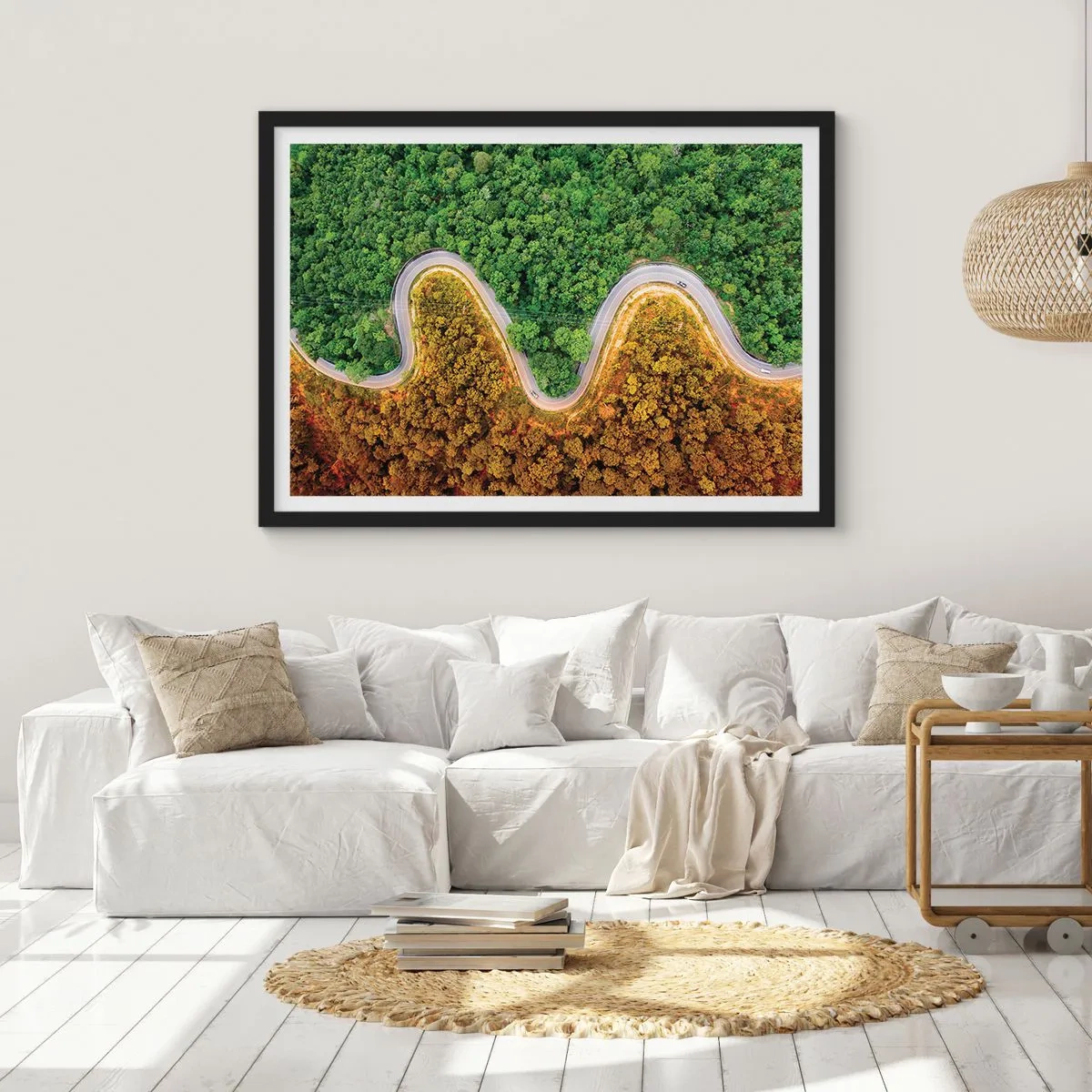 Poster în ramă neagră - Frontiere și defilee - 40x30 cm