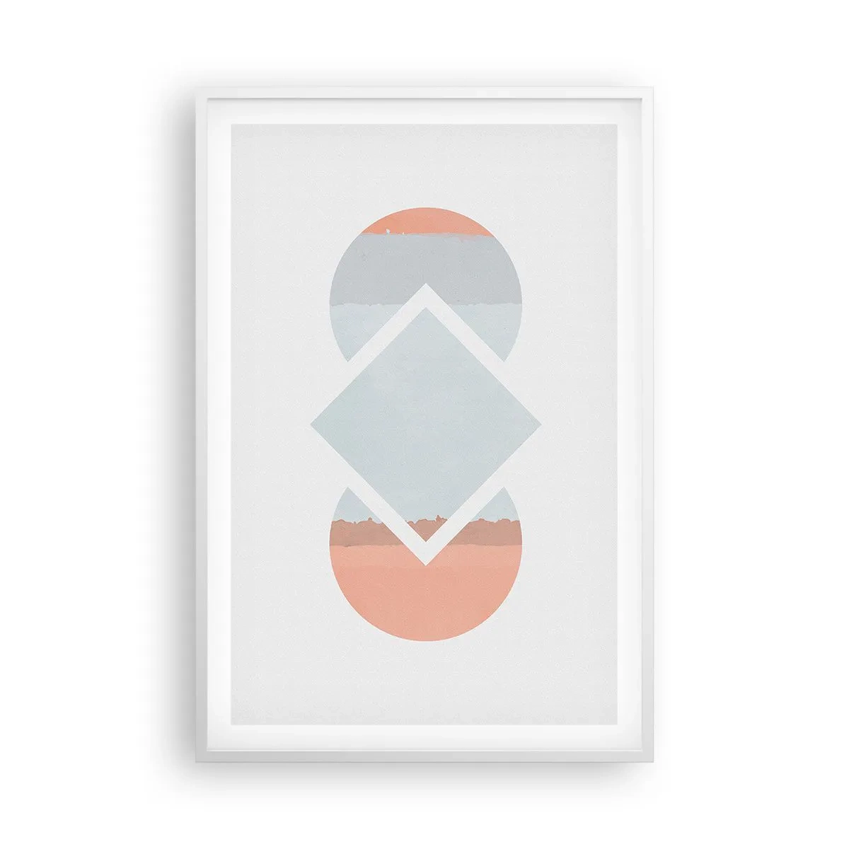 Poster în ramă albă - Situația este clară - 61x91 cm