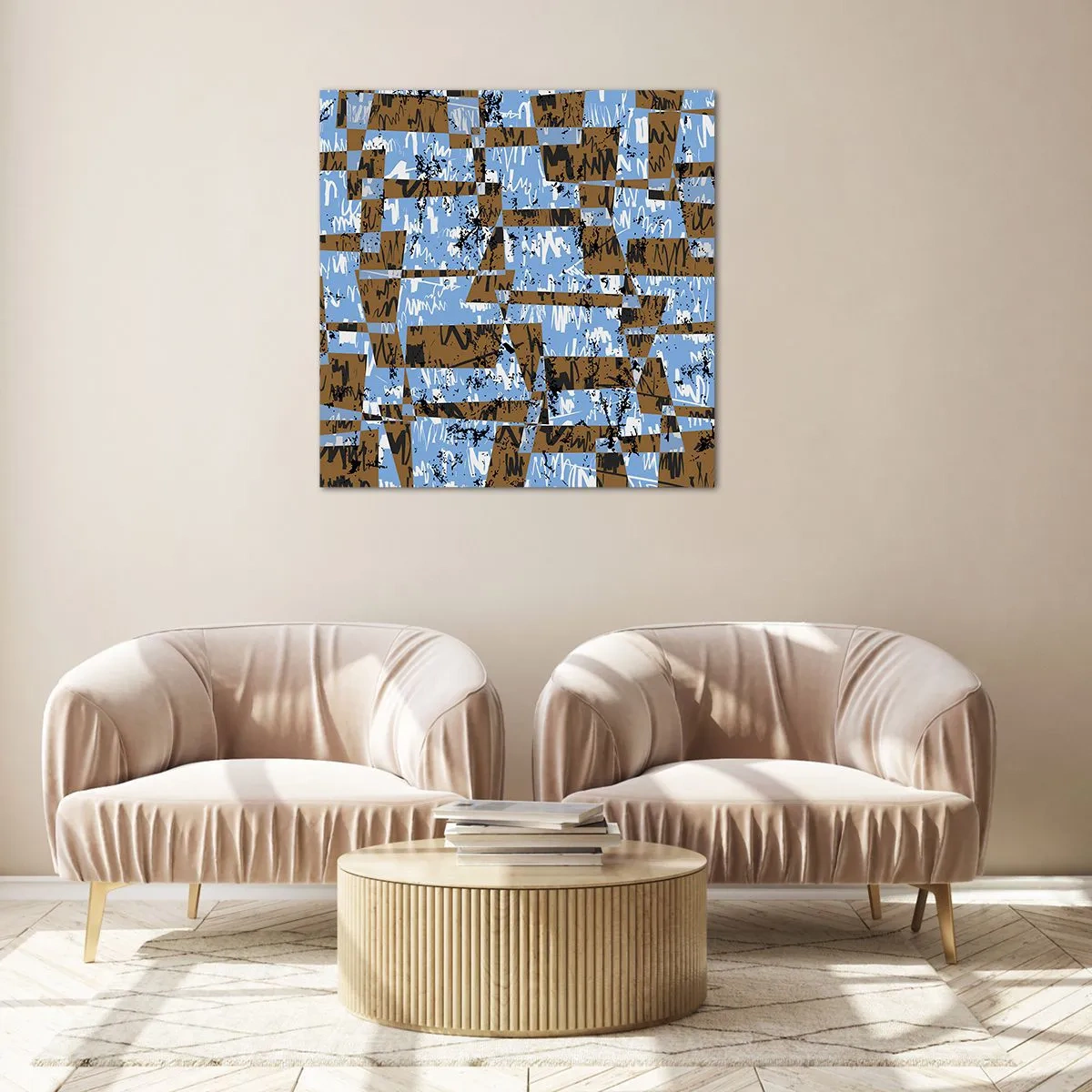 Tablou pe sticlă - Decupaj aparte - 60x60 cm