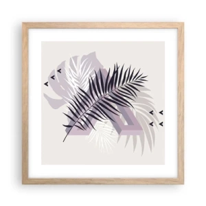 Poster în ramă de stejar deschis - Umbra unei umbre - 40x40 cm
