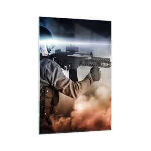 Tablou pe sticlă - Pur și simplu un erou - 70x100 cm