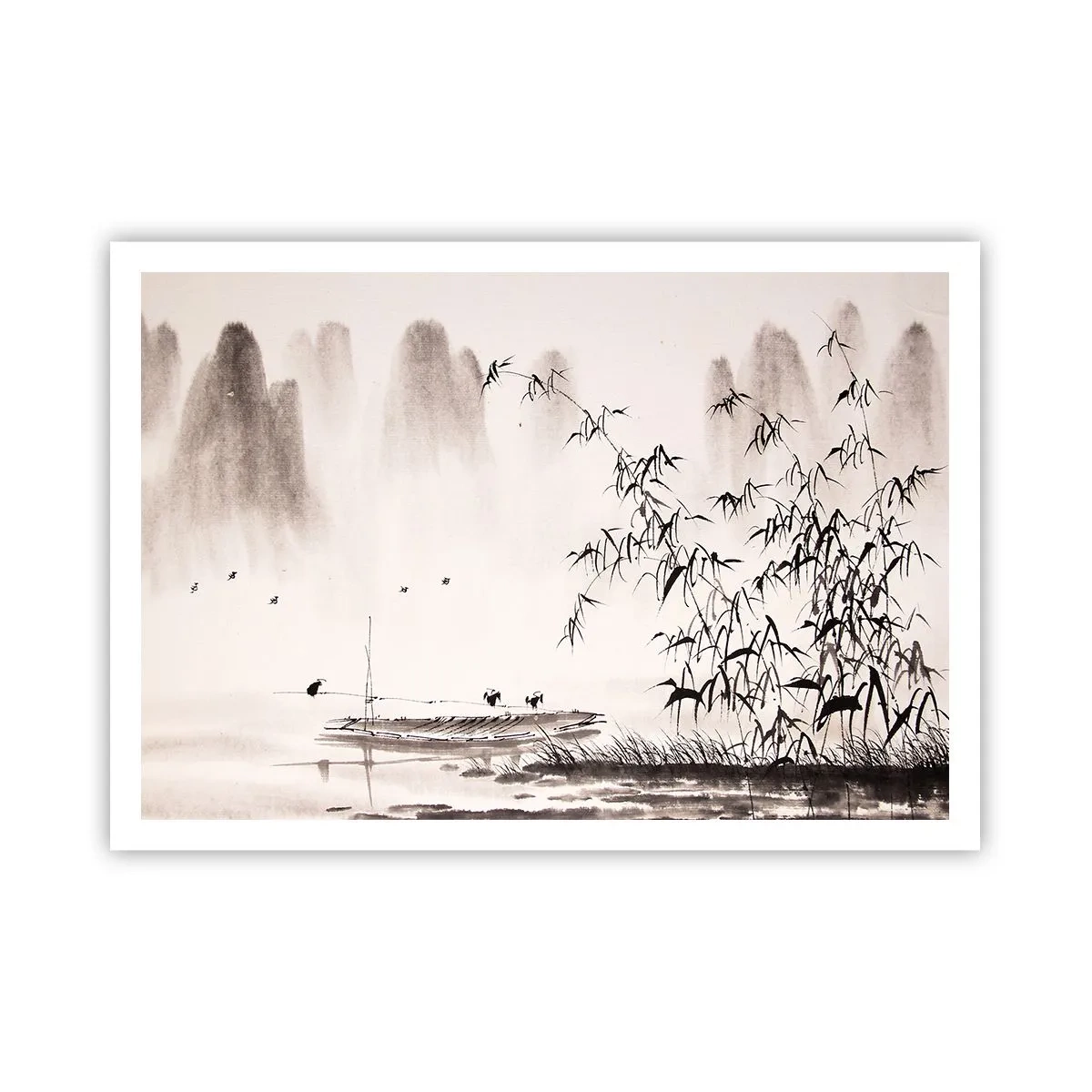 Poster - Liniștea câmpurilor de orez - 100x70 cm