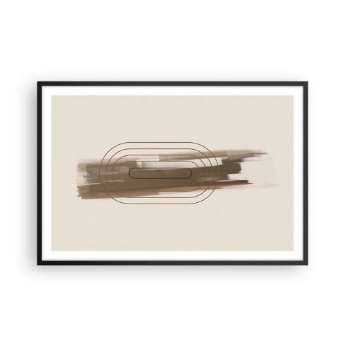 Poster în ramă neagră - O adiere de gri - 91x61 cm