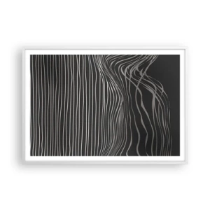 Poster în ramă albă - Ritm și accent - 100x70 cm