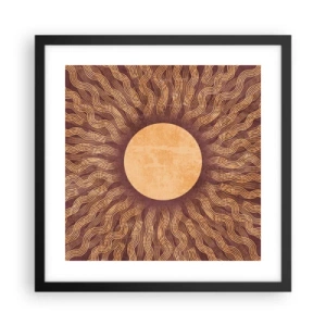 Poster în ramă neagră - Icoana soarelui - 40x40 cm