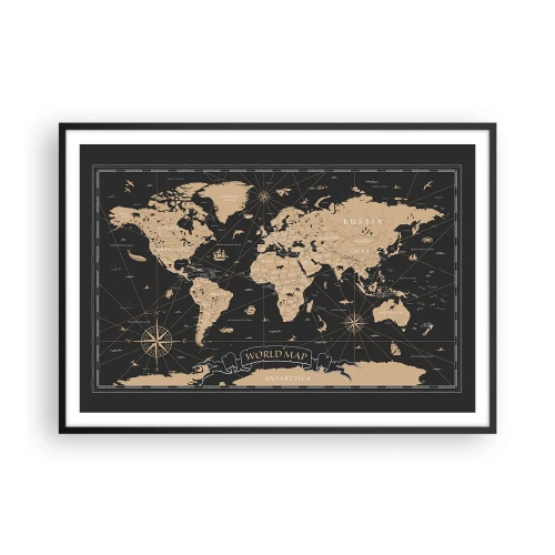 Poster în ramă neagră - Limitele lumii mele - 100x70 cm