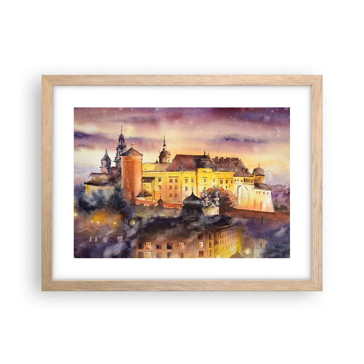 Poster în ramă de stejar deschis - Poveste și basm - 40x30 cm