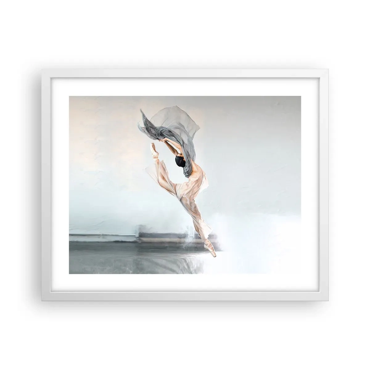 Poster în ramă albă - În exaltare de dans - 50x40 cm