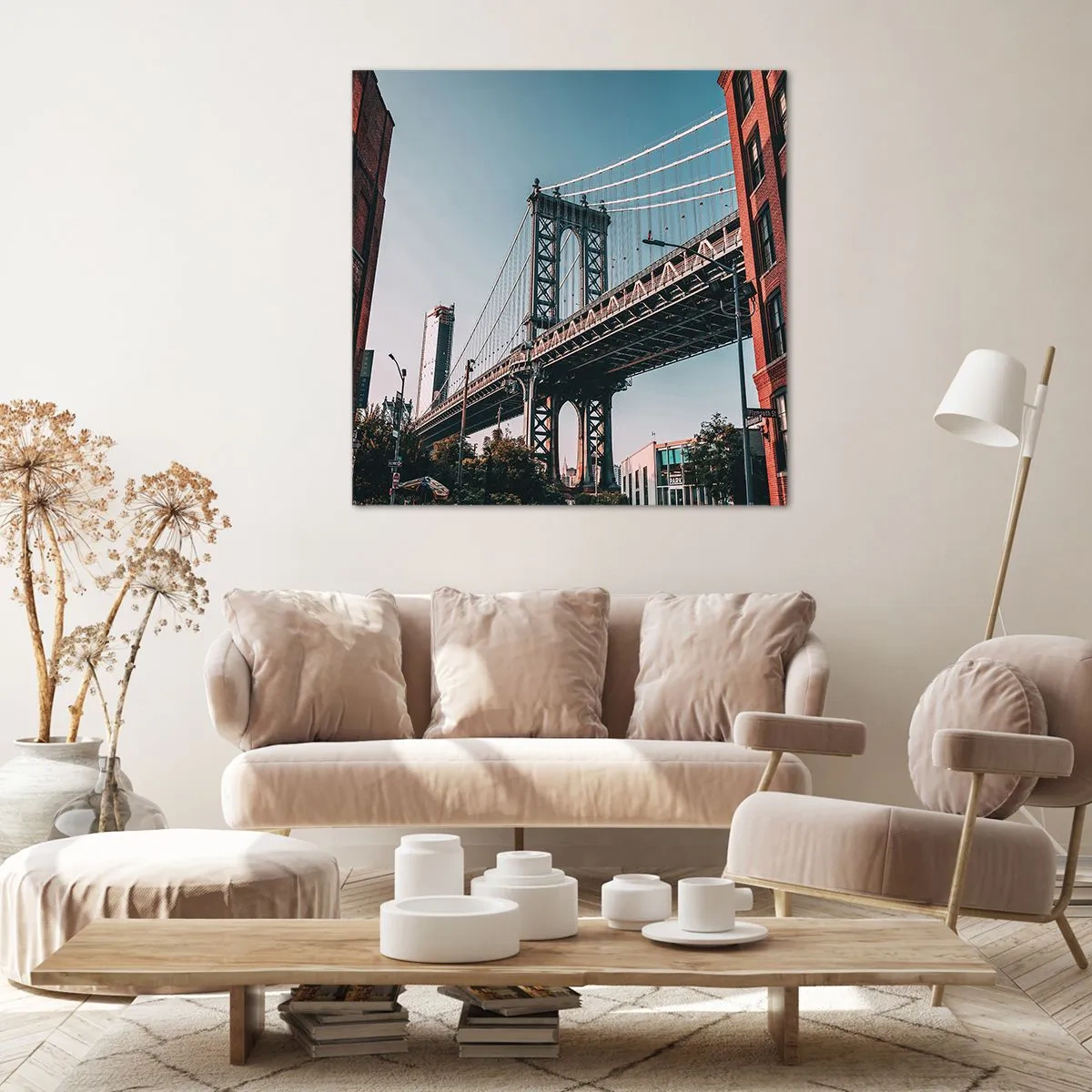 Tablou pe pânză - În valurile orașului - 60x60 cm