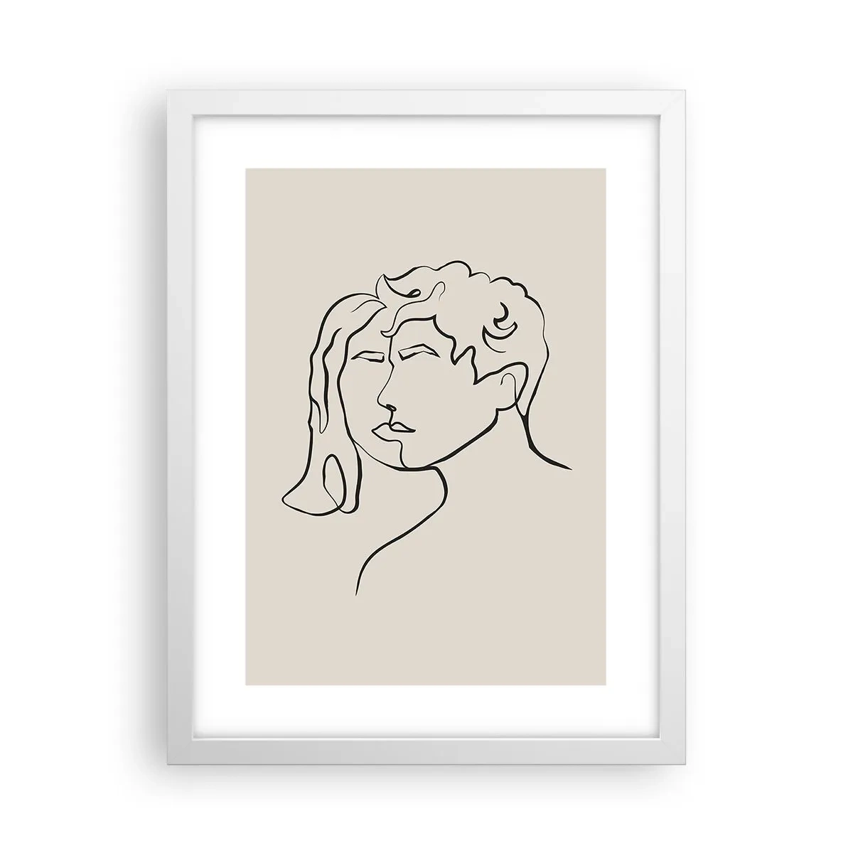 Poster în ramă albă - Și unitatea s-a făcut - 30x40 cm