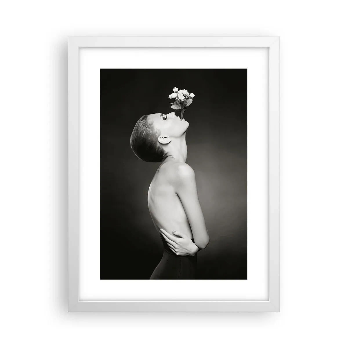 Poster în ramă albă - Eleganță excentrică - 30x40 cm