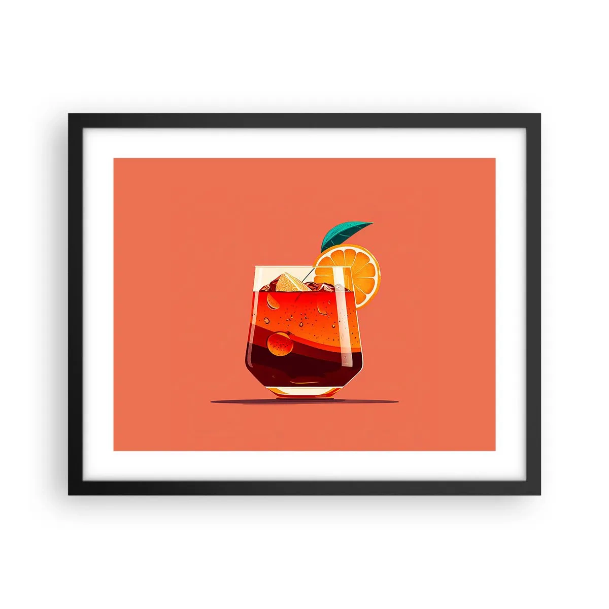 Poster în ramă neagră - Răcoare de vară - 50x40 cm