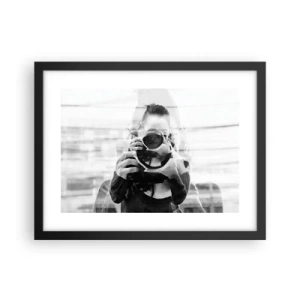 Poster în ramă neagră - Creator și material - 40x30 cm