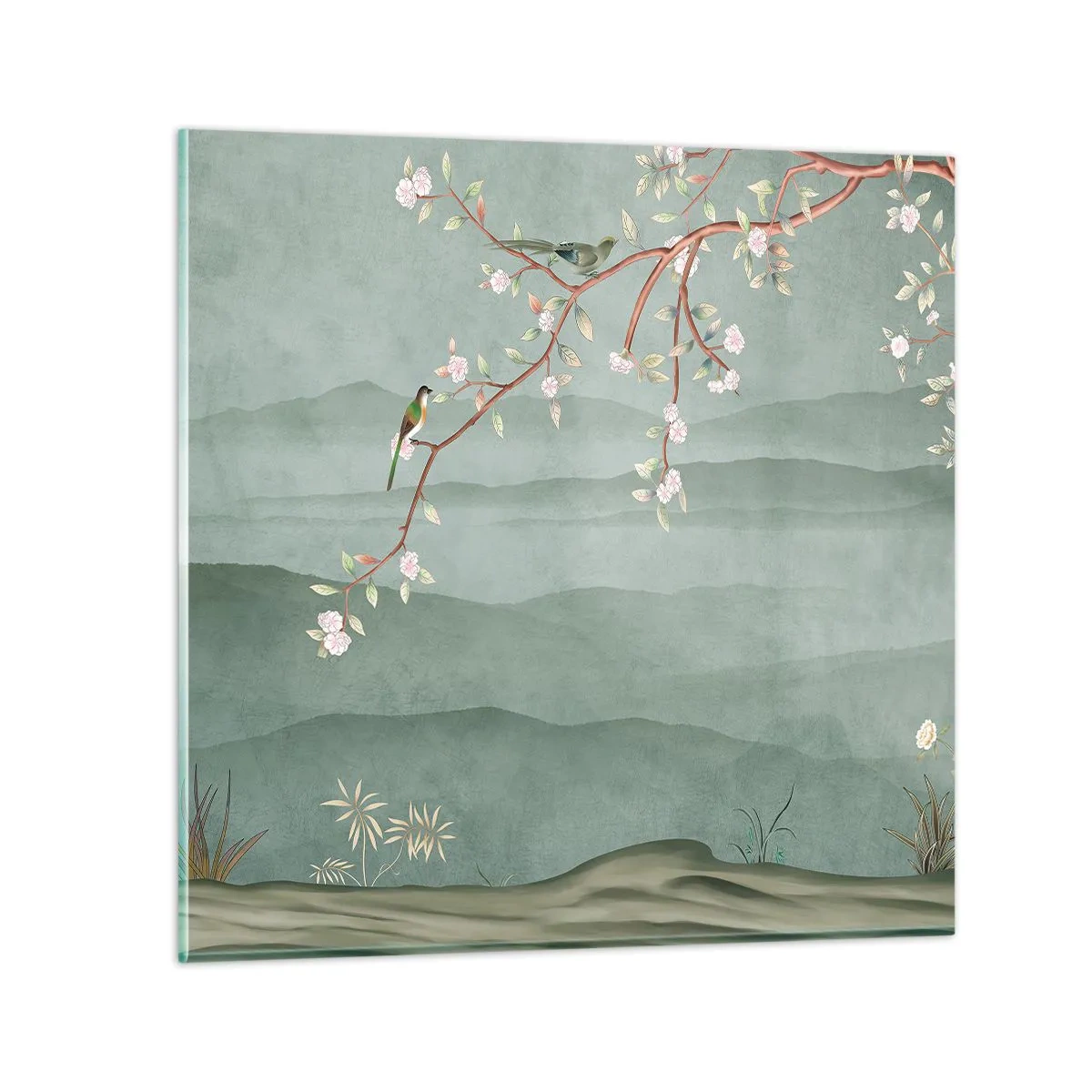 Tablou pe sticlă - Primăvara, ah, tu ești - 30x30 cm