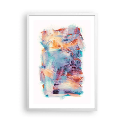 Poster în ramă albă - O dezordine colorată - 50x70 cm