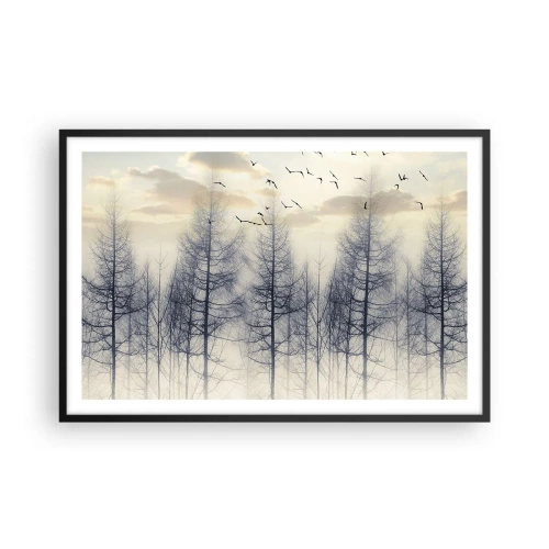 Poster în ramă neagră - Spiritele pădurii - 91x61 cm