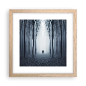 Poster în ramă de stejar deschis - Și totul este simplu și clar - 30x30 cm