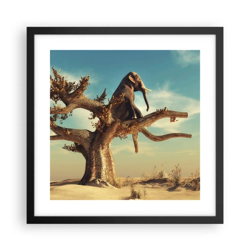 Poster în ramă neagră - Un nou punct de vedere - 40x40 cm