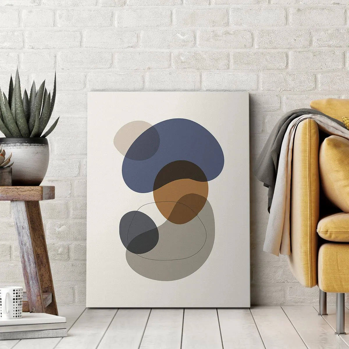 Tablou pe pânză - Picături de culoare - 45x80 cm