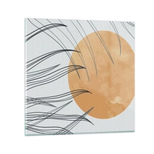 Tablou pe sticlă - Întotdeauna spre soare - 70x70 cm