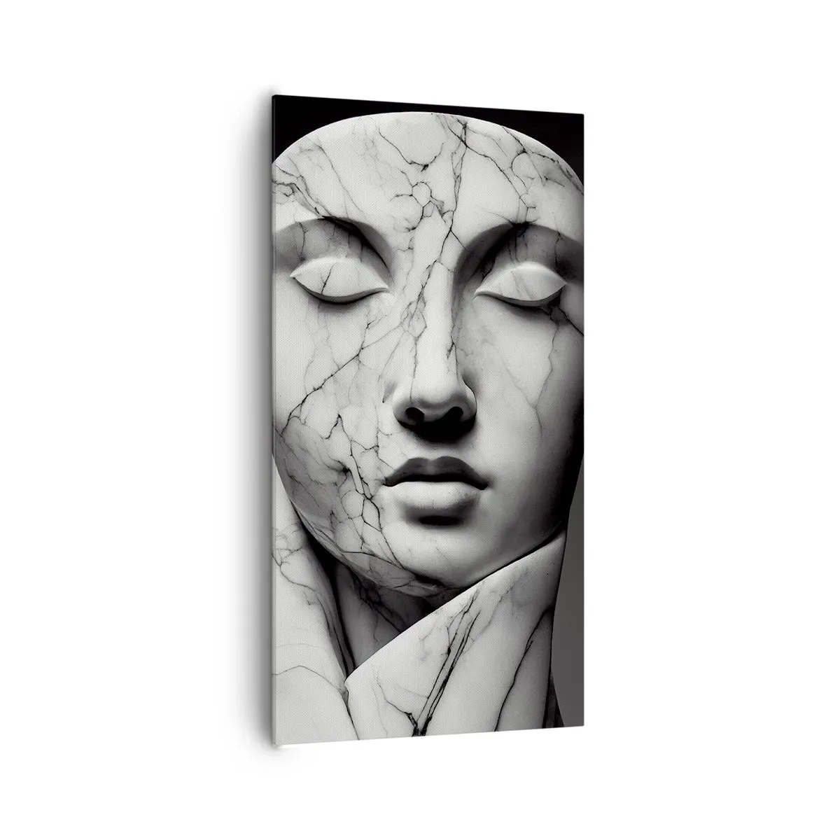 Tablou pe pânză - Forme de marmură - 65x120 cm