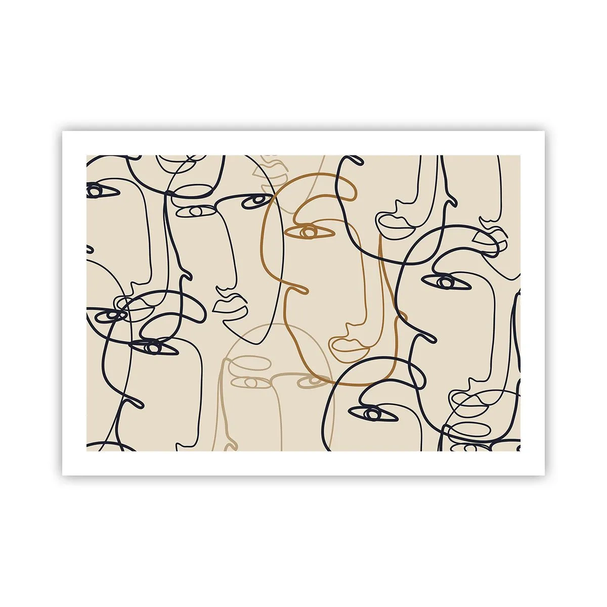 Poster - Portret multiplicat - 70x50 cm