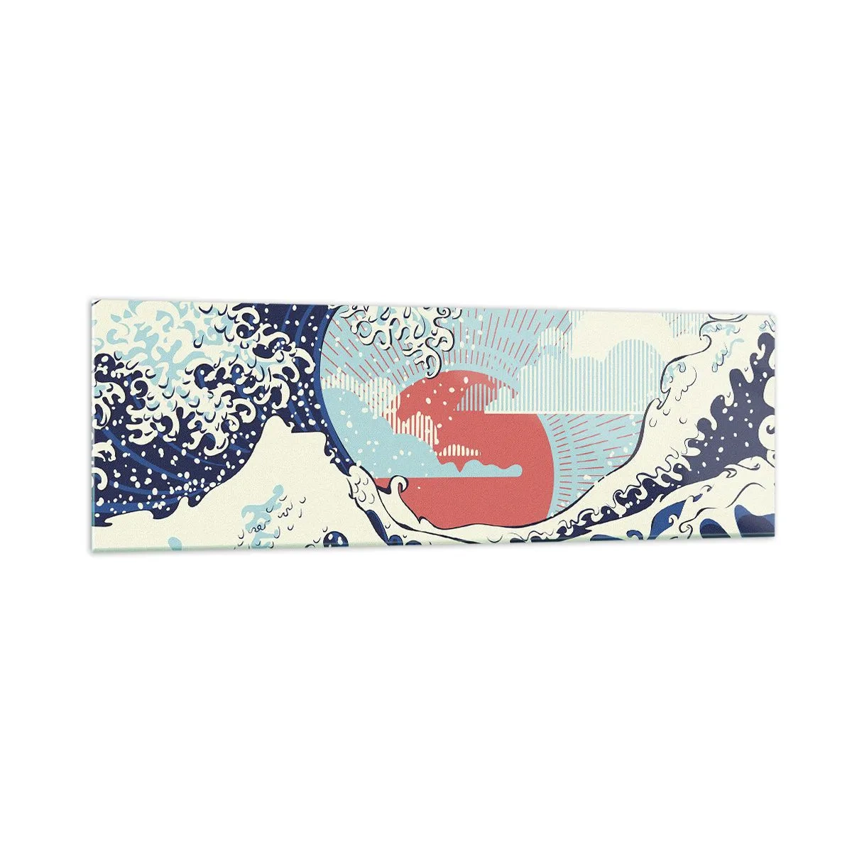 Tablou pe sticlă - Din inspirații japoneze - 160x50 cm