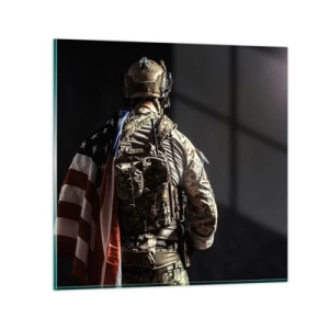 Tablou pe sticlă - D-aia - 30x30 cm