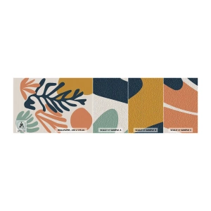 Mostră de Tapet Standard Eco - Mări de corali - Boho, Minimalist, Frunze - 100x30 cm