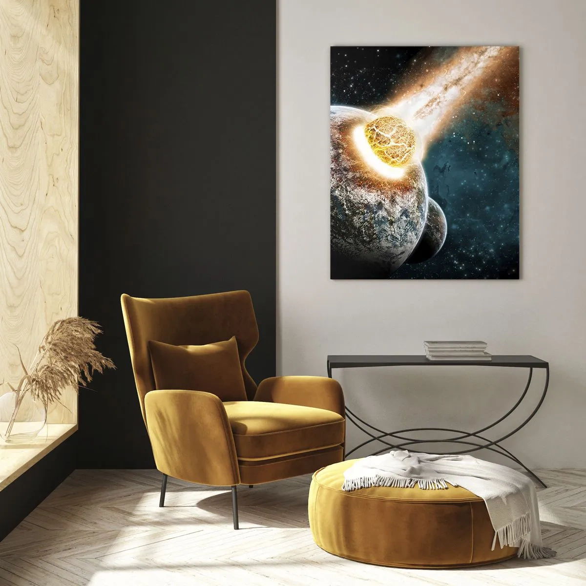 Tablou pe sticlă - Anihilare sau naștere? - 50x70 cm