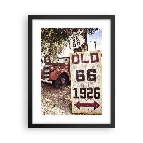 Poster în ramă neagră - O legendă provincială americană - 30x40 cm