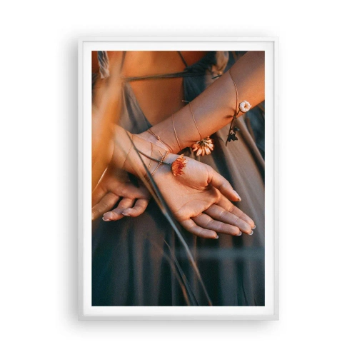 Poster în ramă albă - Legată de natură - 70x100 cm