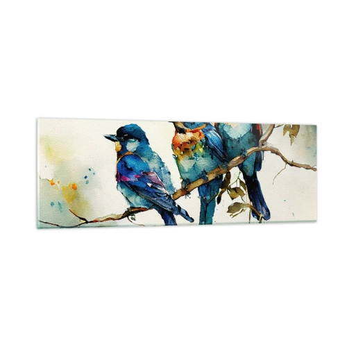 Tablou pe sticlă - Se simte jignit? - 90x30 cm