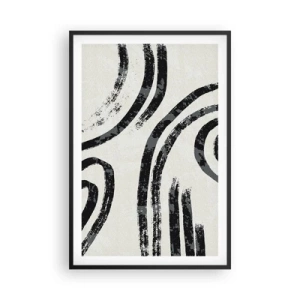 Poster în ramă neagră - Pe jumătate oprit - 61x91 cm