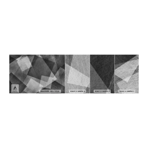 Mostră tapet autocolant Deluxe Sticker - Un simbol etern al permanenței și al ordinii - Abstracția, Bucată, alb-negru - 100x30 cm