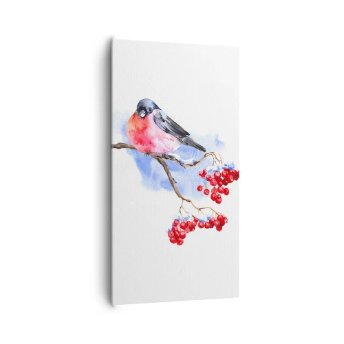 Tablou pe pânză - Iarna în culori - 65x120 cm