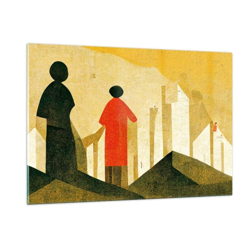 Tablou pe sticlă - Încă un drum lung de parcurs - 120x80 cm