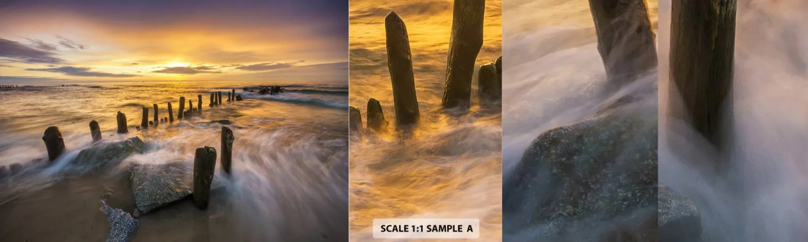 Mostră tapet autocolant Deluxe Sticker - Frumusețe brută a mării - Peisaj, Marea Baltica, plajă - 100x30 cm