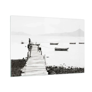 Tablou pe sticlă - Peste apă liniștită și limpede - 100x70 cm