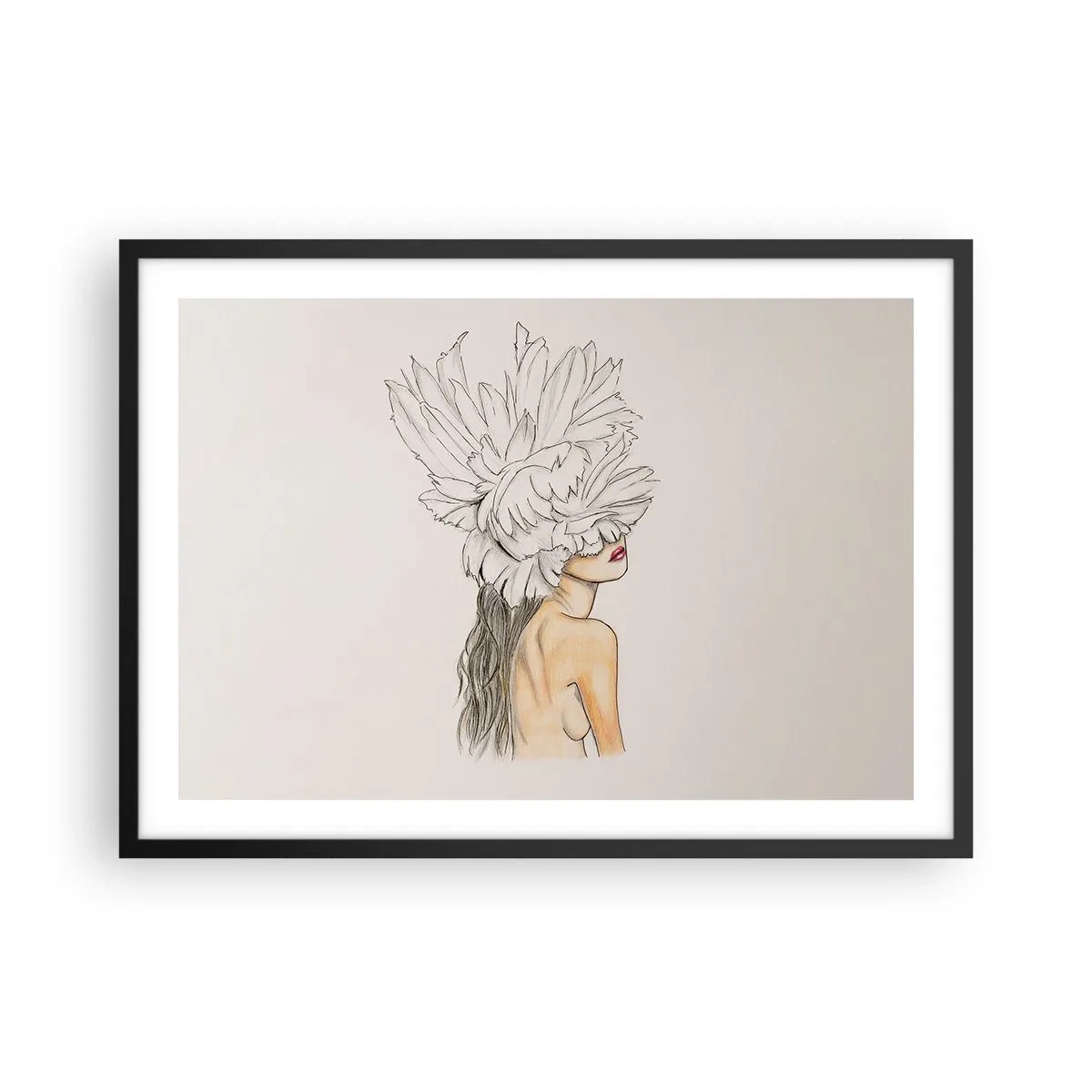 Poster în ramă neagră - Frumusețe încoronată - 70x50 cm