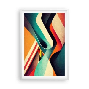 Poster în ramă albă - Compoziție intensă - 61x91 cm