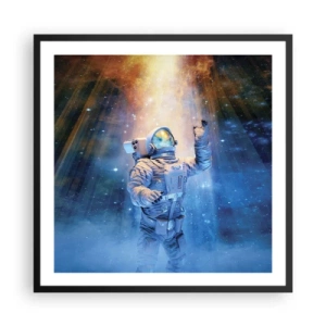 Poster în ramă neagră - În cele din urmă am ajuns - 60x60 cm