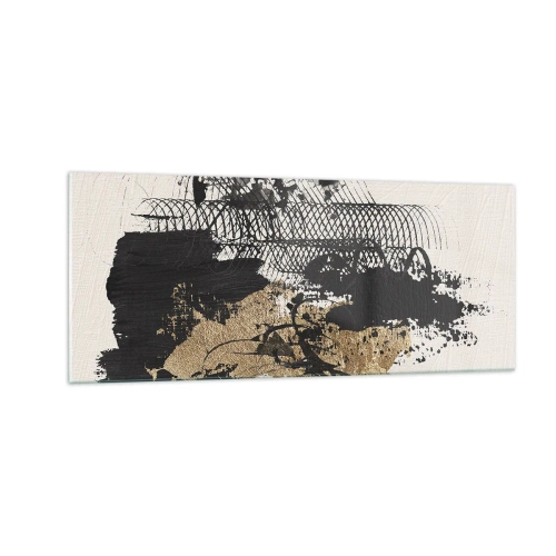 Tablou pe sticlă - Compoziție cu pasiune - 100x40 cm